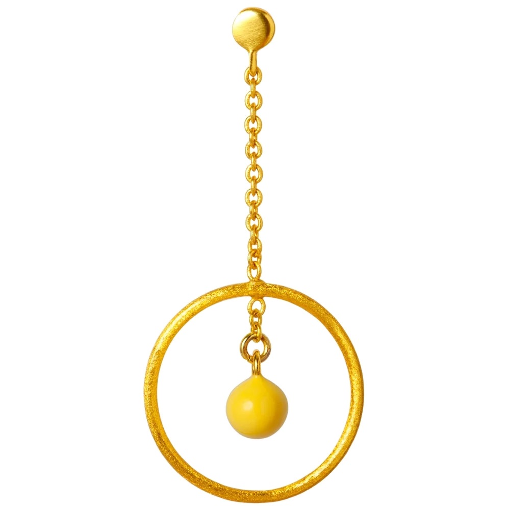 Lulu lokkar Topping Short Loop Ball Yellow