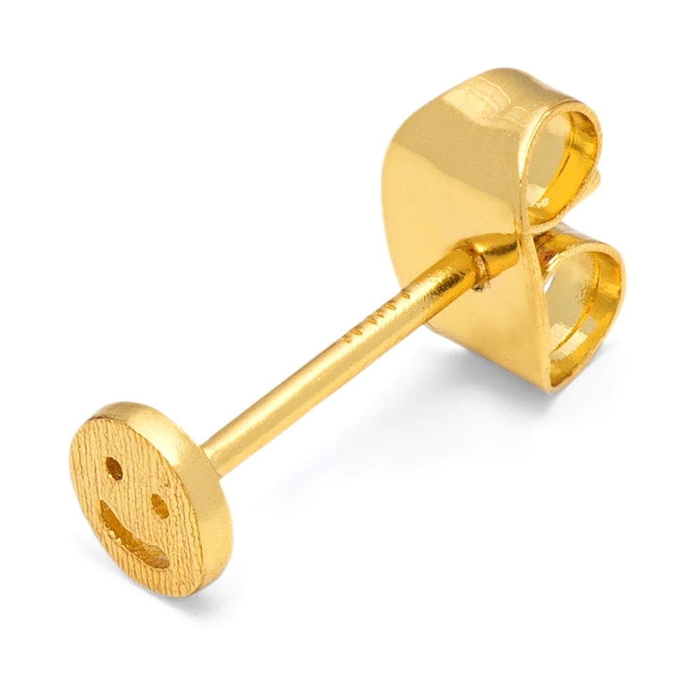 Lulu lokkar Smiley Gold plated