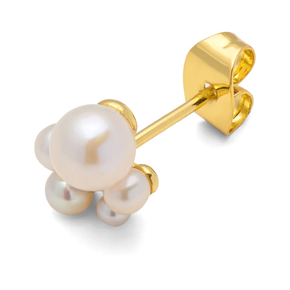 Lulu lokkar Bouquet Pearls gold plated Lavender