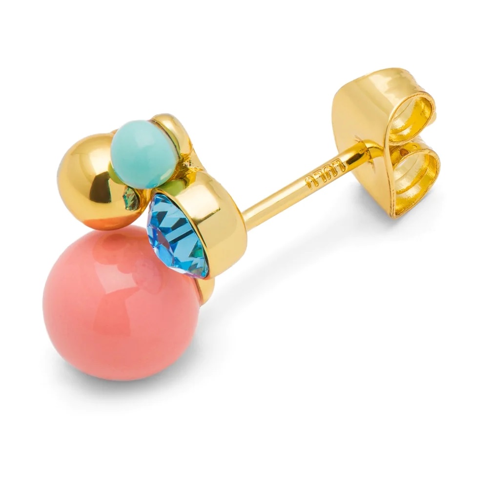 Lulu lokkar Bouquet Burnt Coral gold plated Gold plated