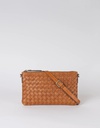 O MY BAG Lexi Cognac woven classic leather