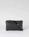 O MY BAG Lexi Black woven classic leather