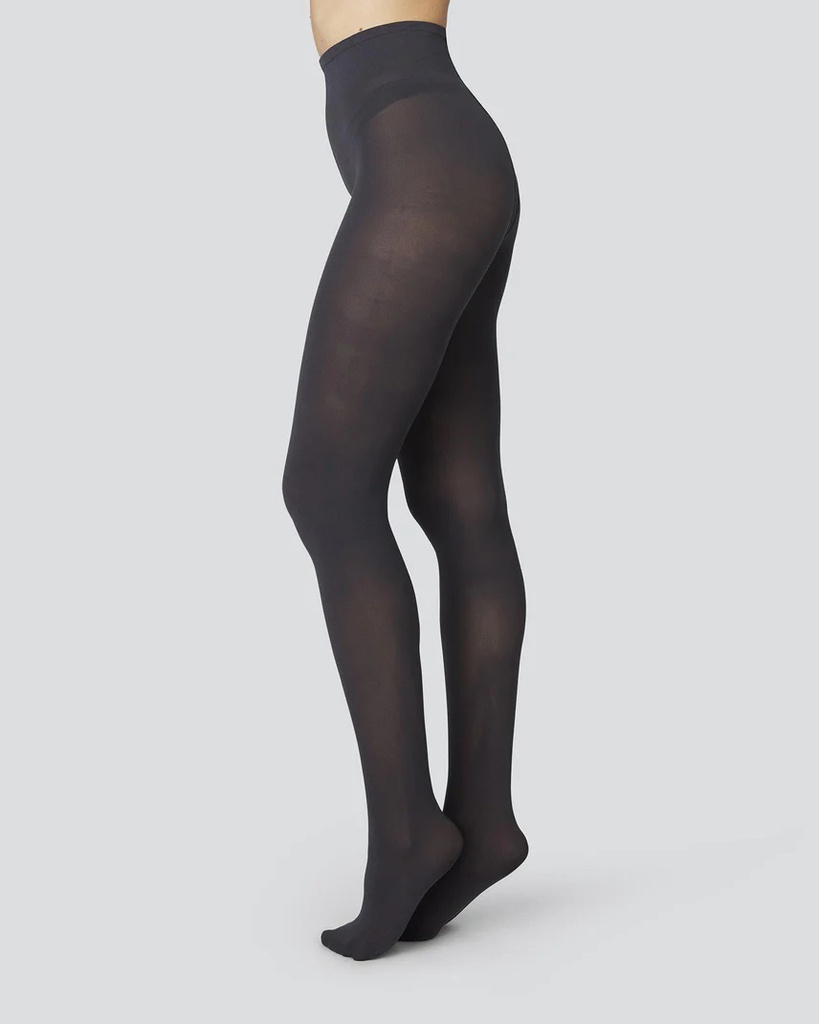 SWEDISH STOCKINGS - OLIVIA PREMIUM TIGHTS Nearly Black