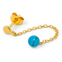 Lulu lokkar Natural Stone Chain 1 pcsTurquoise