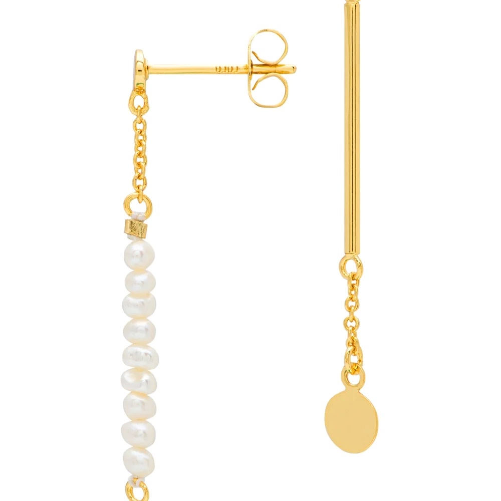 Lulu lokkar Pearls & Pin 1 pcsGold plated