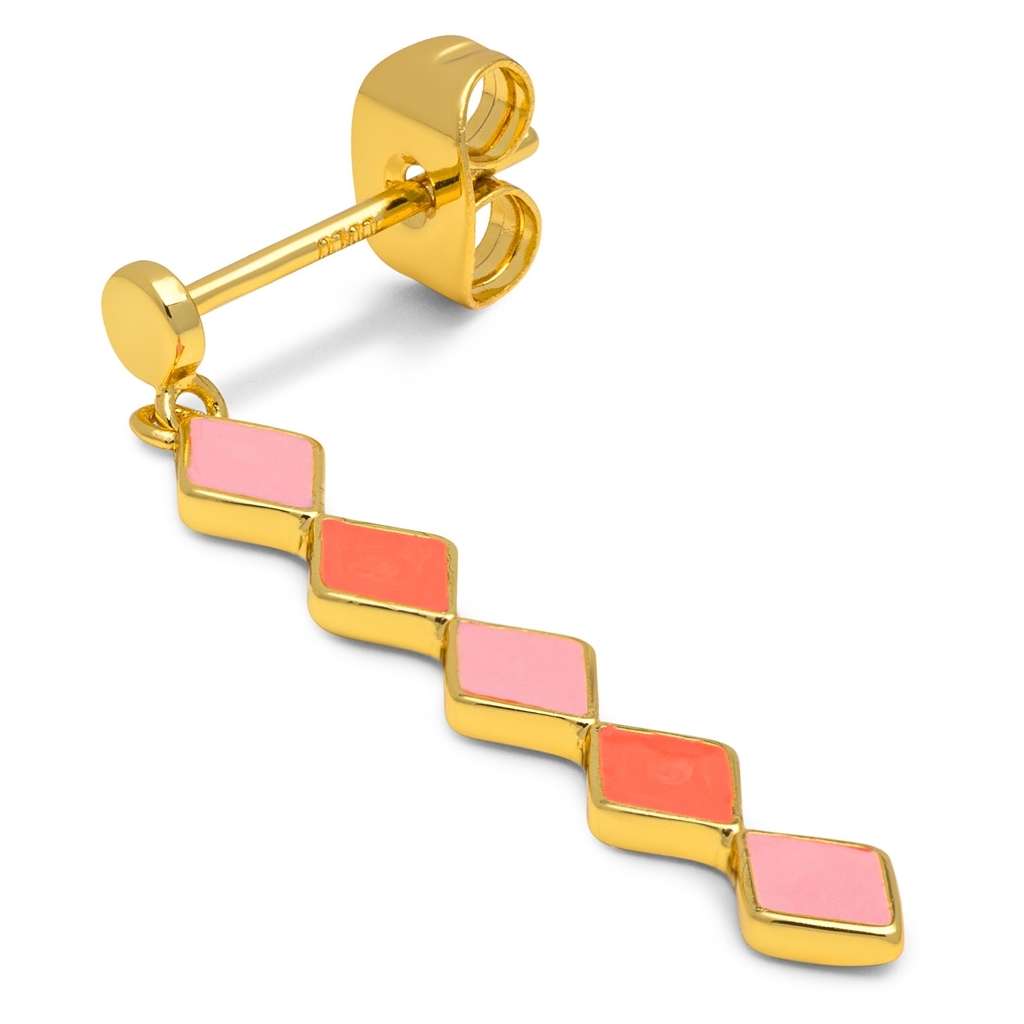 Lulu lokkar Confetti Long Gold Orange Coral Light Pink