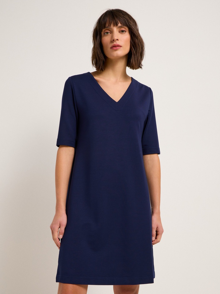 Lanius kjóll Kleid night blue Tencel
