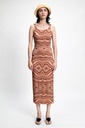 RITA ROW kjóll MARSDEN Printed knit fitted dress