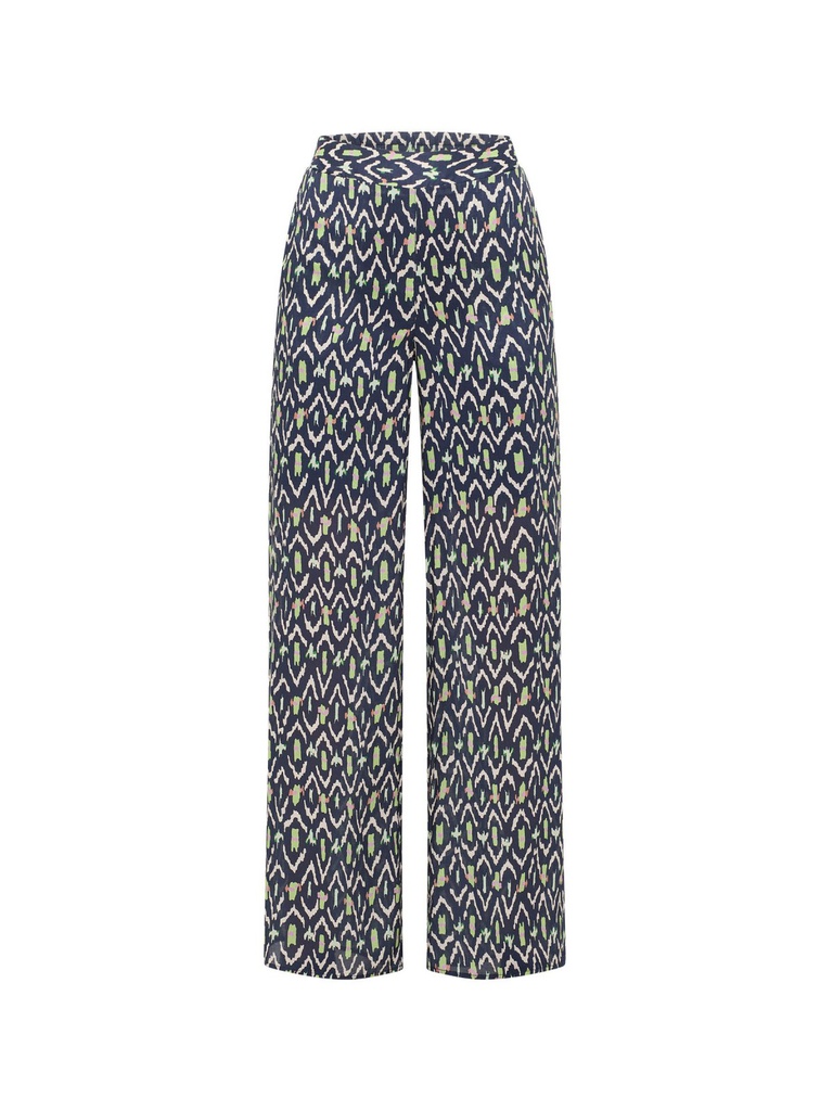 Lanius buxur Palazzohose print ikat night blue