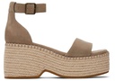 TOMS skór - Women Laila Taupe Suede Platform