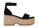 TOMS skór - Women Laila Black Suede Platform