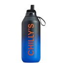 Chilly's S2 Sport Flip Blue/Black Ombre 500ml