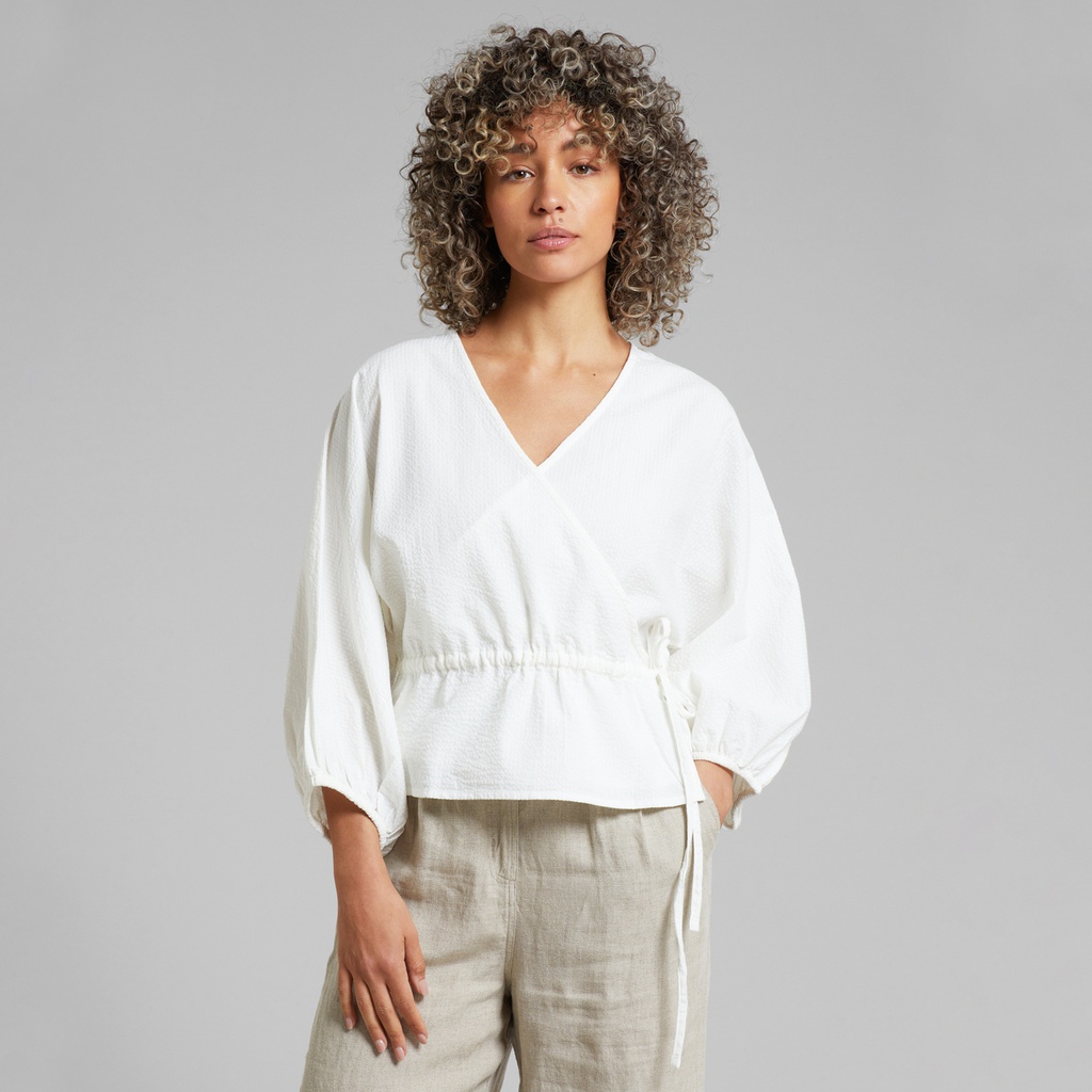 Dedicated Toppur Wrap Top Rosenvik White