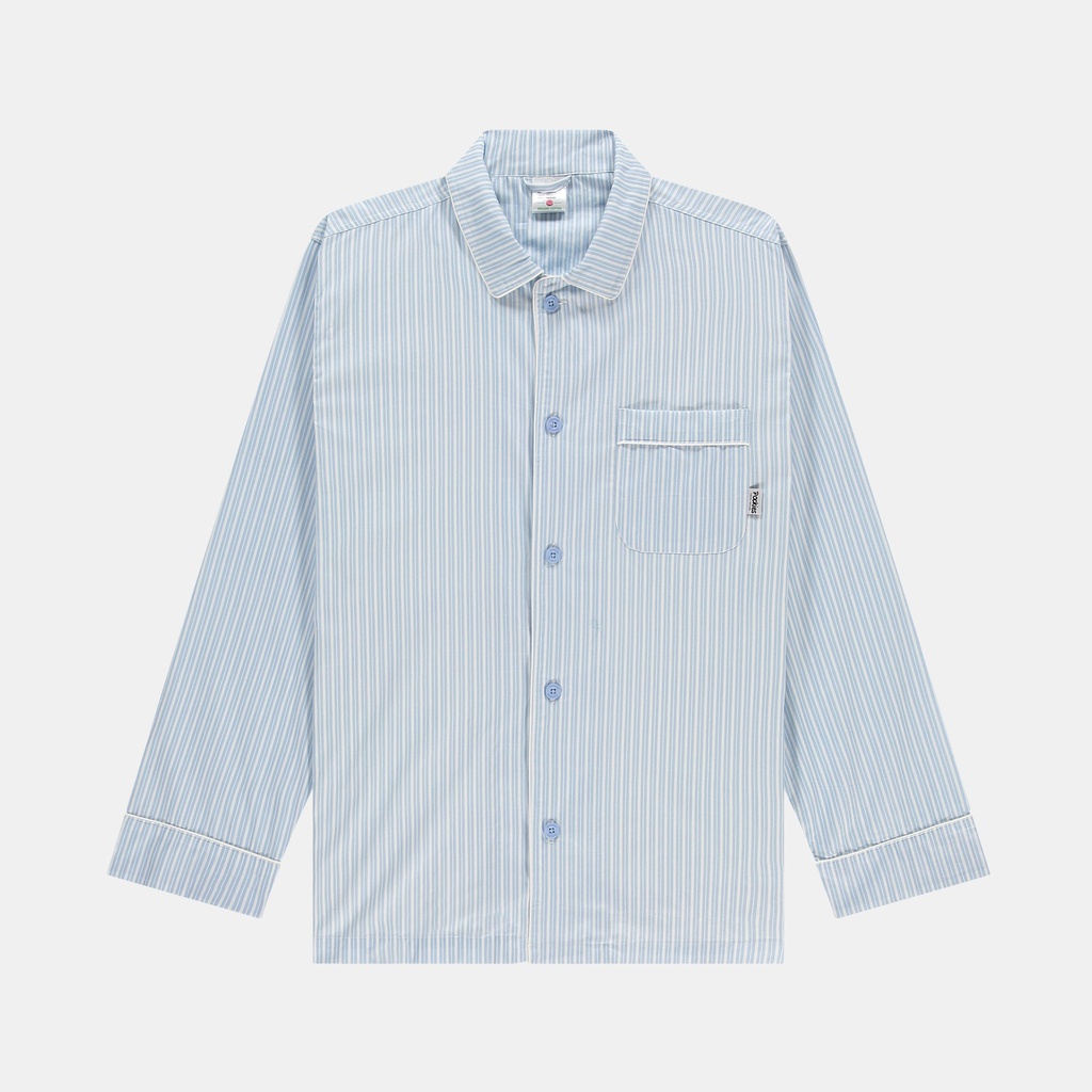 Pockies náttskyrta Double stripe Pyjama shirt