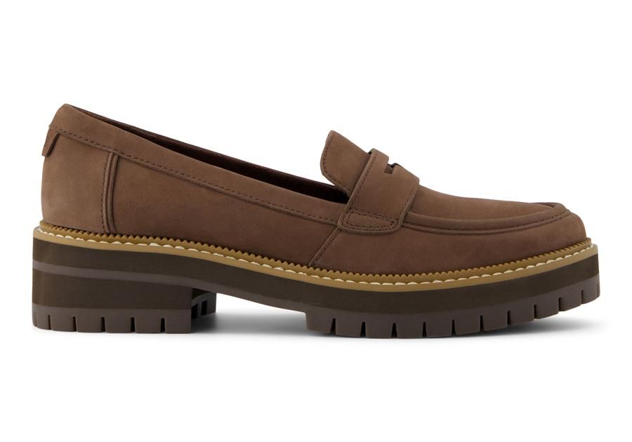TOMS skór - Cara loafer Oak leather