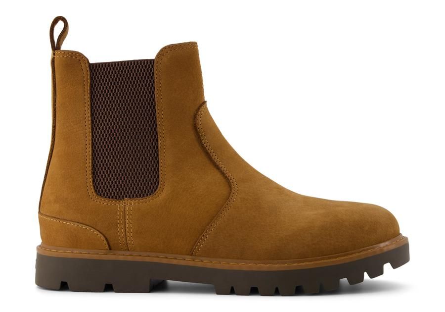 Toms skór - Men Griffin Walnut Leather boots