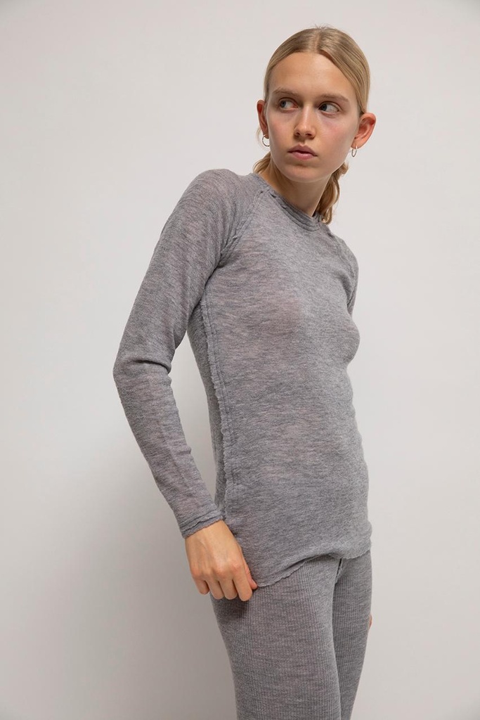 GUÐRUN&GUÐRUN peysa Barba light grey