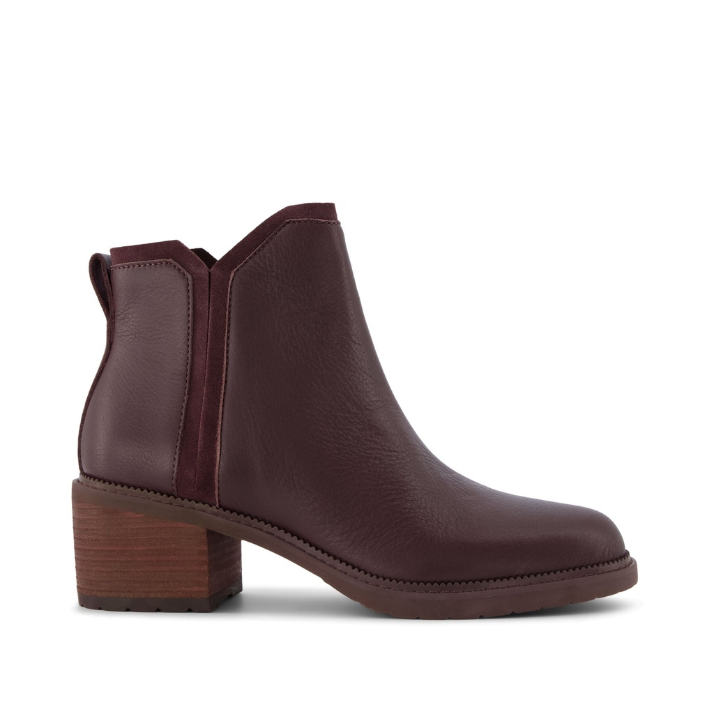 TOMS skór - Hailey boot Blackberry leather