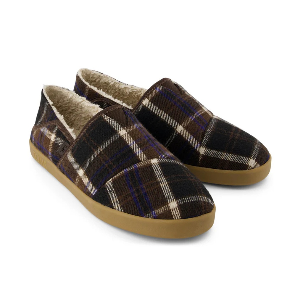 Toms skór - Men Camden slipper Brown Plaid