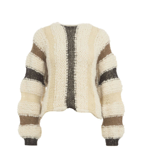 GUÐRUN&GUÐRUN peysa Morreyð Off white