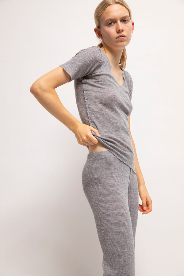 GUÐRUN&GUÐRUN toppur Barbara Light grey