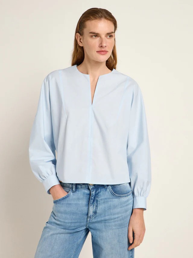 Lanius toppur Bluse mit krauseln Skyway