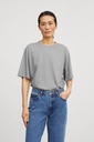 SKALL bolur Andy oversized tee Mid grey mélange