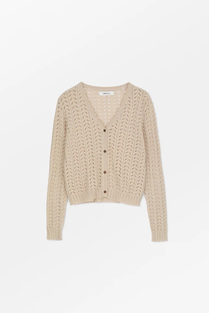 SKALL peysa Ellis cardigan Light beige