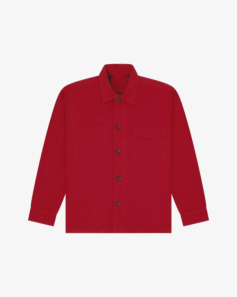 Uskees skyrta #3003 Buttoned workshirt - Berry red