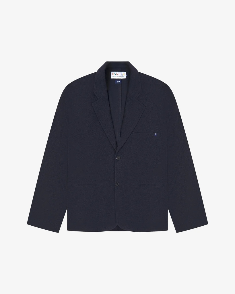 Uskees jakki Relaxed knitted blazer- midnight blue