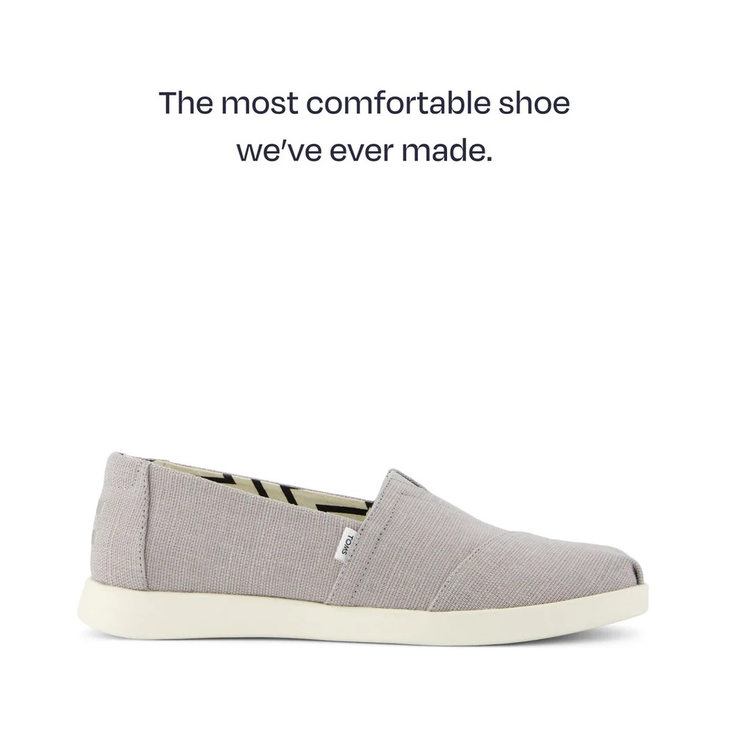 TOMS skór Alpargata plus Drizzle grey