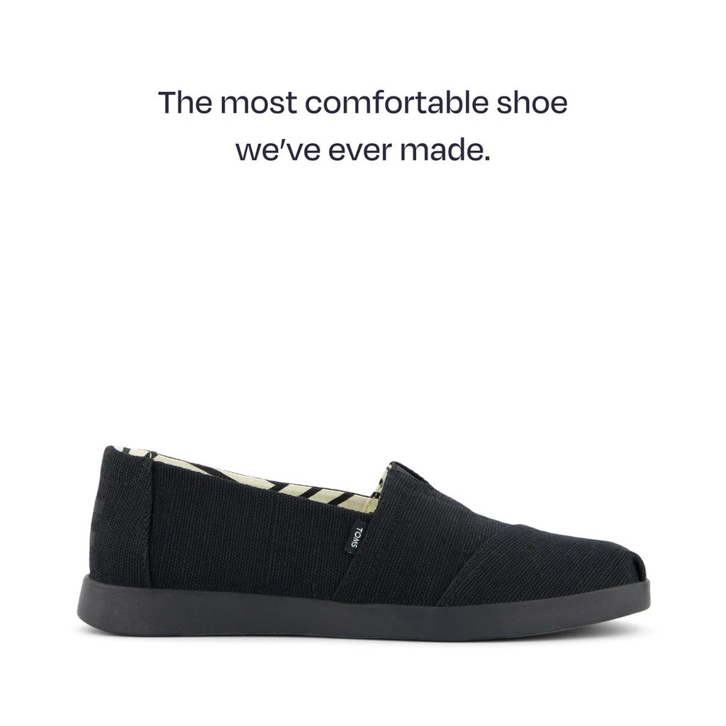 TOMS skór Alpargata plus Black on black