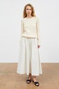 SKALL pils  Dagny skirt Light blue/white stripe