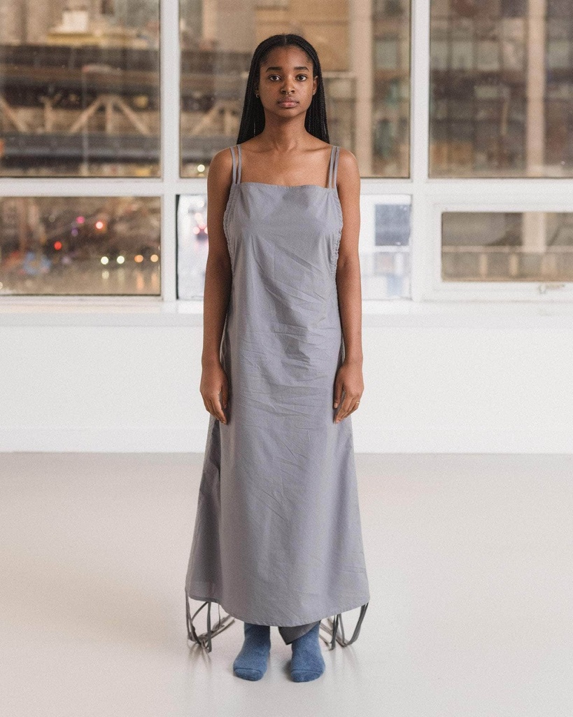Baserange kjóll Pictorial strap dress Ziti Grey