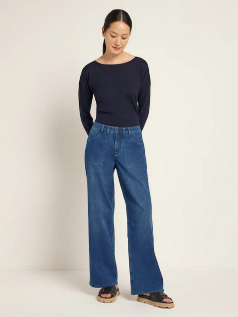 Lanius buxur Relaxed jeans Dark blue denim