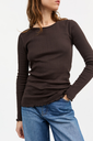 SKALL toppur Edie blouse Dark brown