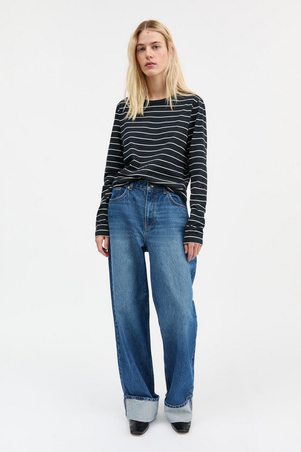 SKALL bolur Loui blouse Navy/White str.