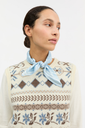 SKALL  klútur Classic scarf Sky blue 55x55