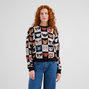Dedicated peysa Arendal Cat bingo Black