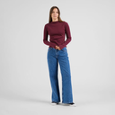 Dedicated Toppur Rib top Ryd Fig Red Fig