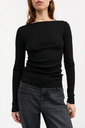 SKALL toppur Amy wide neck blouse Black
