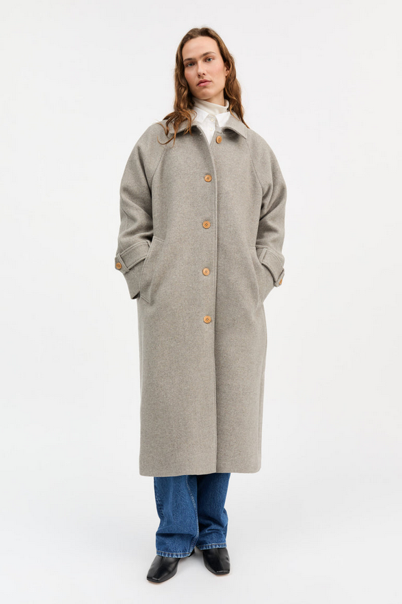 SKALL kápa Macy coat Warm grey