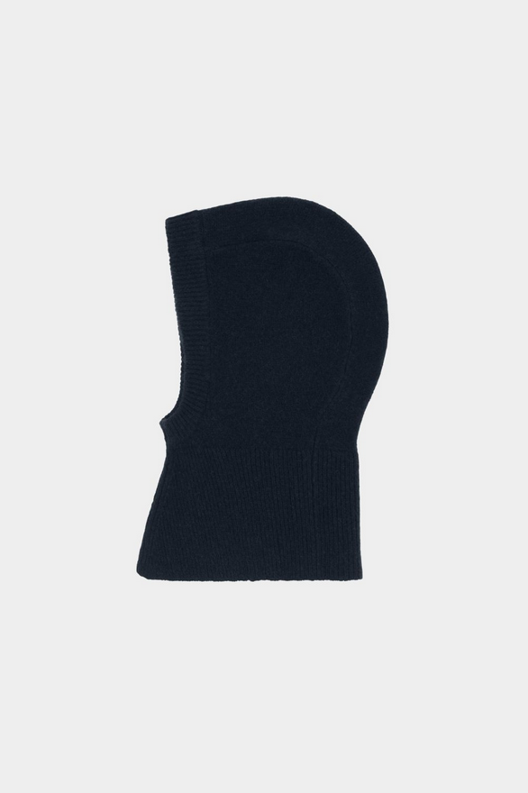 FUB húfa Lambswool balaclava Dark navy