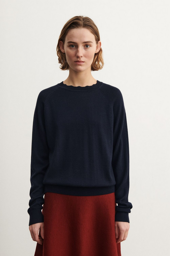 FUB peysa Thin sweater Dark navy