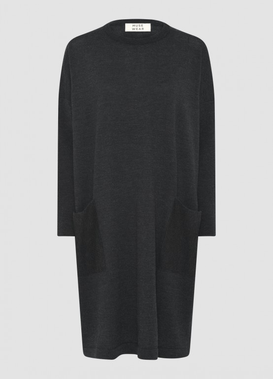 Muse Wear kjóll Mile dress Coal