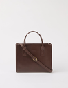 O MY BAG Coco Jackie midi Chocolate classic leather