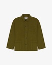 Uskees skyrta #3001 Cord overshirt Woodland green