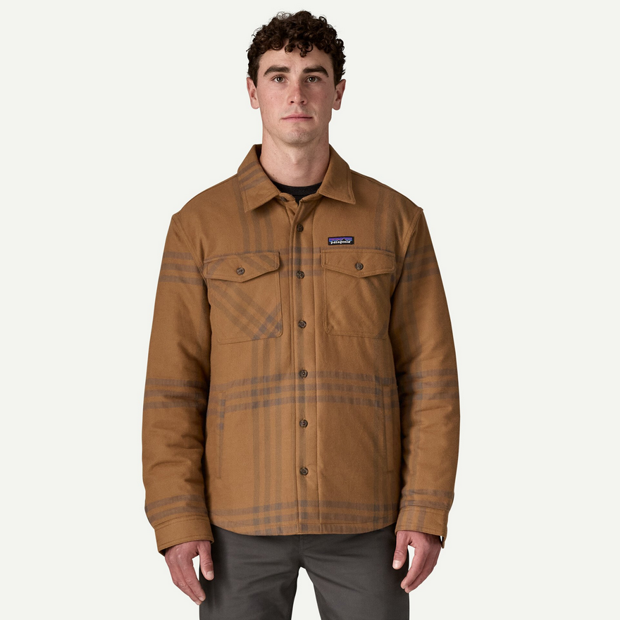 Patagonia skyrta Insulated Fjord Flannel shirt Deer brown