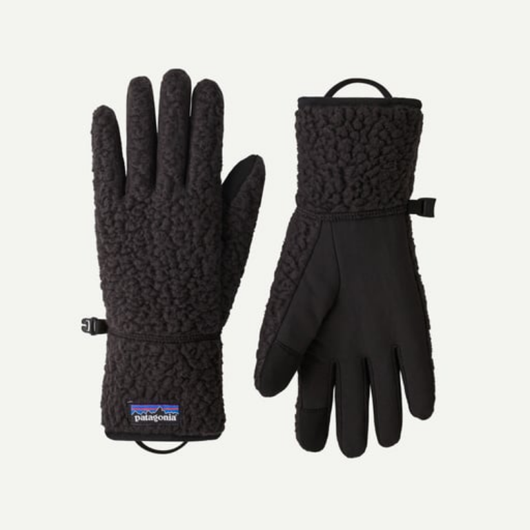 Patagonia hanskar Gloves Retro pile Black