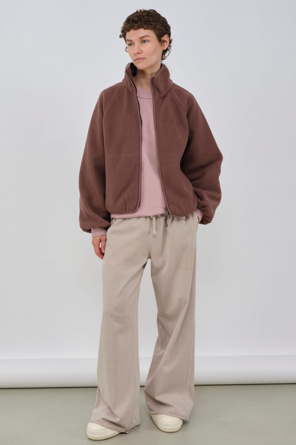 Embassy of Bricks and Logs Cali fleece jacket French toast